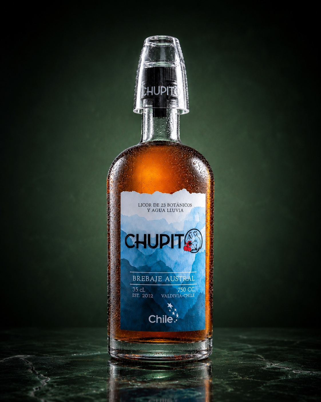 Botella Chupito 750 ml + Vaso Chupito