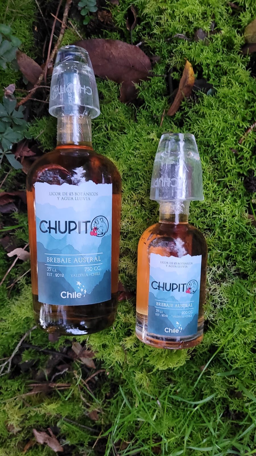 Botella Chupito 200 ml + Vaso Chupito