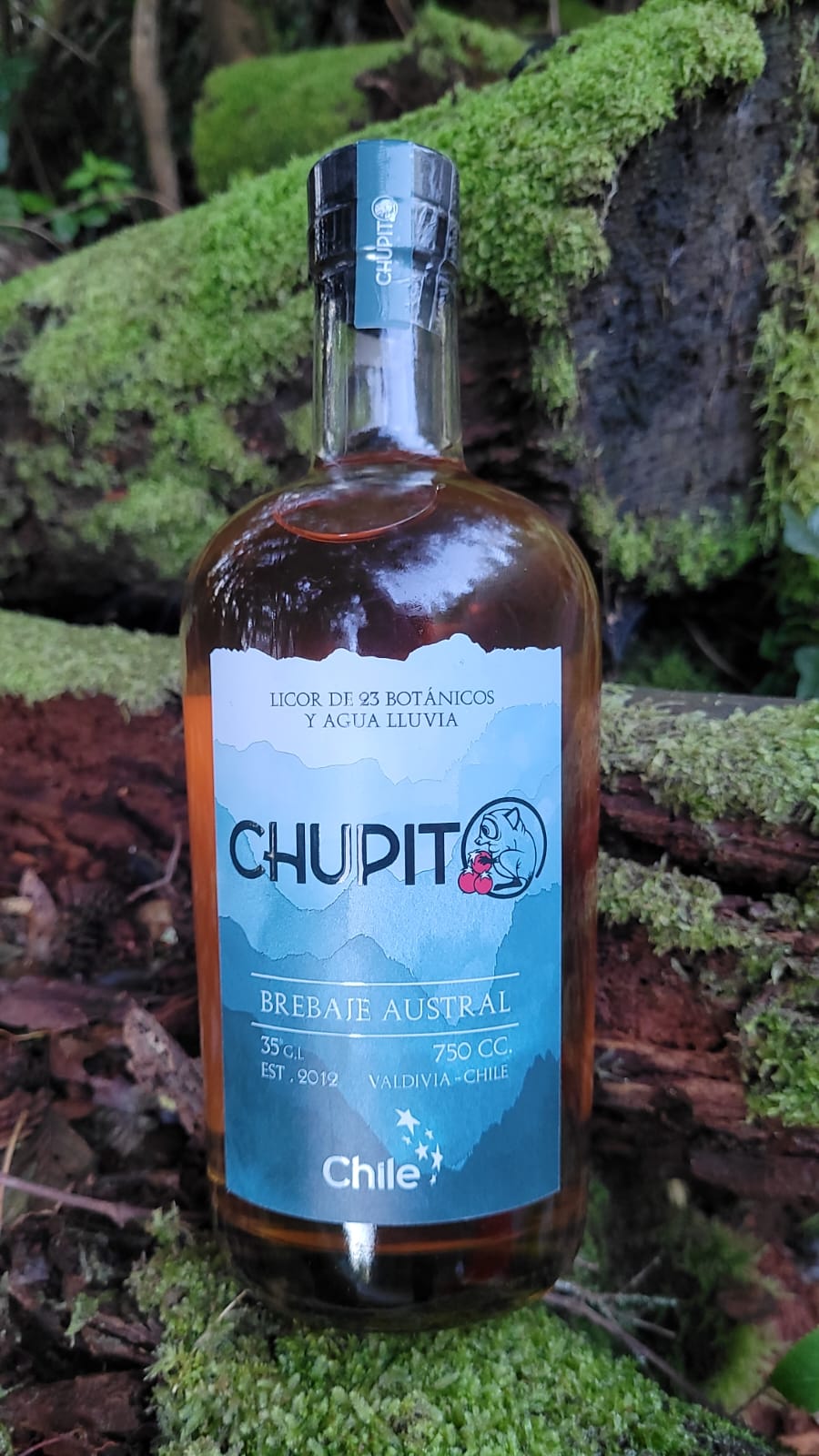 Botella Chupito 750 ml + Vaso Chupito
