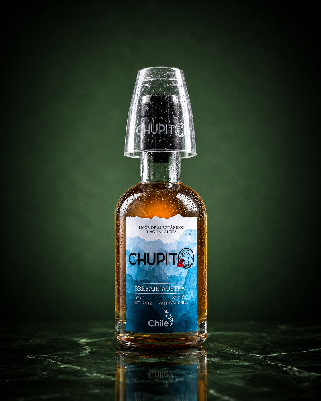 Botella Chupito 200 ml + Vaso Chupito