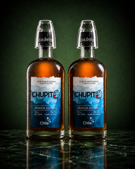 2 Botellas 750 ml + 2 vasos